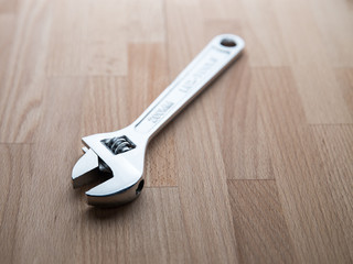 Adjustable Wrenches - Spanners on table