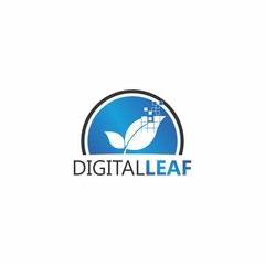 Digital Leaf Logo Template