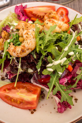 salade de gambas sautées