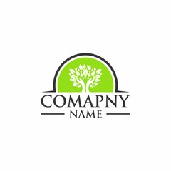 Natural Tree Logo Template
