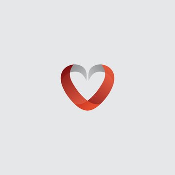 V Love Logo Template