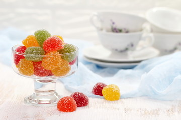 Assorted candies marmalade