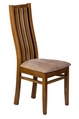 Wooden chair, isolated on white background