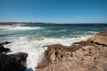 Santander coastline, Cantabria, Spain.