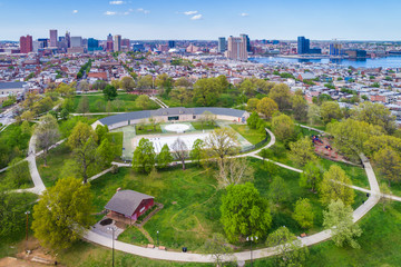 View of Riverside Park, in Baltimore, Maryland.