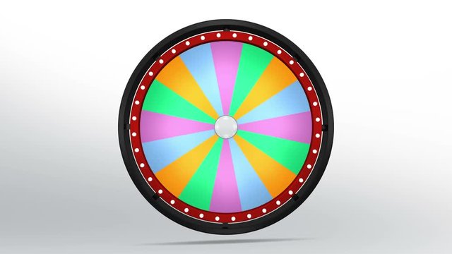 black fortune wheel of 16 area 4K