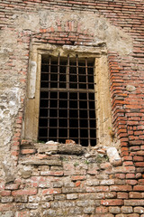 A Ruined Window in a Medieval Fortress