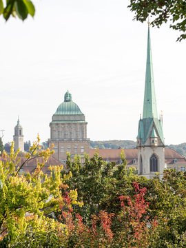 Predigerkirche, Zurich university and Fluntern church