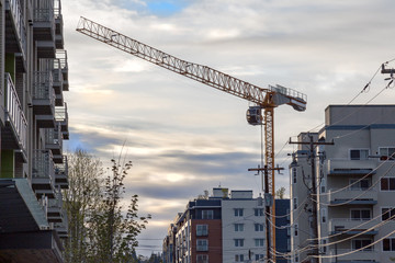 Crane at a Construction Site