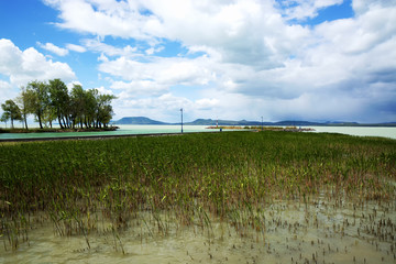 Stormy weather at Lake Balaton, Hungary ( Balatonboglar )