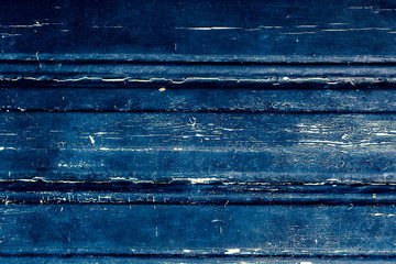 Blue Wood material background for Vintage wallpaper - Dark blue wooden planks