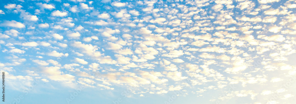 Wall mural cloudy sky abstract background. smooth gradient background light blue color