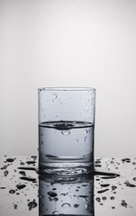 Water in a glass