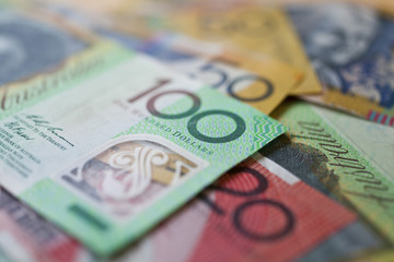 Obraz na płótnie Canvas Australian money, currency or cash