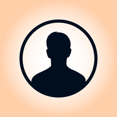 User sign icon. Person symbol. Human avatar.Flat style. 