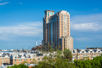 View from Federal Hill Park, in Baltimore, Maryland.