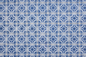 Blue Tiles Background Structure