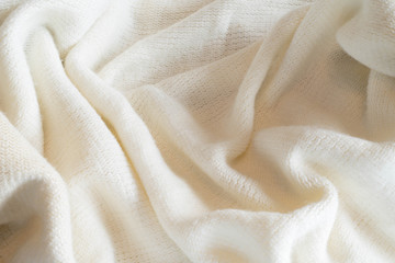 Soft Natural Cream Fabric Background