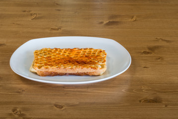 Turkish toast, toasted sandwich with cheddar cheese