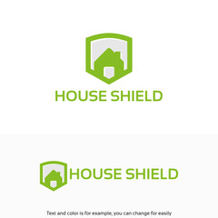 House Shield Logo designs template