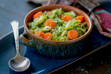 Bowl of sauteed vegetables