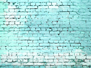 Blue brick wall stone texture background for design