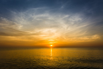 Sea and sky in Twilight time