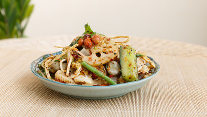 A China Sichuan flavor of salad vegetable dish