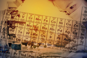 Scientists and scientific experiments to find out about the medical science or the scientific unit...