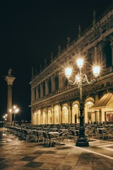 Obraz premium Lamps on St. Mark's Square in Venice, Italy