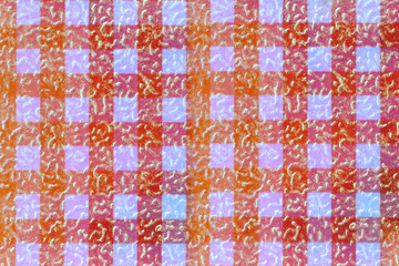 Orange Texture Abstract Plaid background.