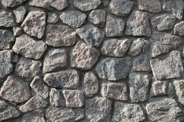 Weathered and rough stone wall background