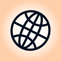 Globe icon. Flat design style Earth vector icons.