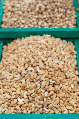 Healthy food. Cashew nuts as food background