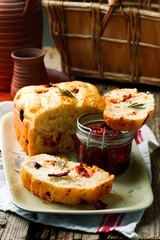 Rosemary Tomato Parmesan Bread .style rustic