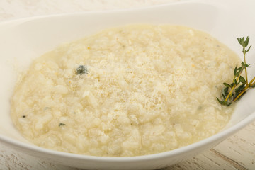 Risotto with blue cheese
