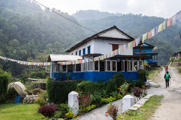 The lodge for traveller at Himalaya Nepal