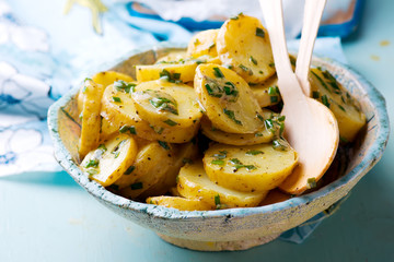 Hot Potato Salad with Scallion Vinaigrette