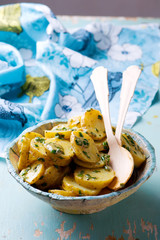 Hot Potato Salad with Scallion Vinaigrette