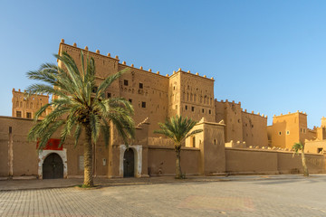 Fototapeta premium View at the Taourirt Kasbah in Ouarzazate - Morocco