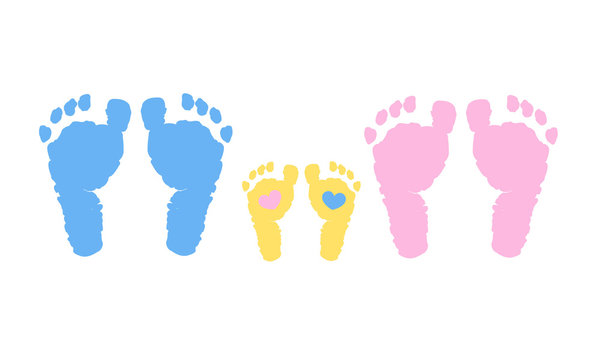 Baby family vector background. Pregnancy, mother, father and baby 
