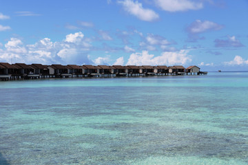 モルディブの水上ヴィラ Water villa in Maldives