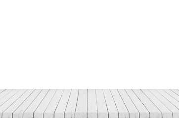 White wood on white background.