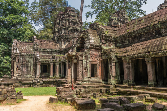 Ta Prohm temple in Angkor, Siem Reap, Cambodia.