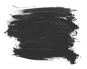 Brush stroke and texture. Smear brush on a white background.