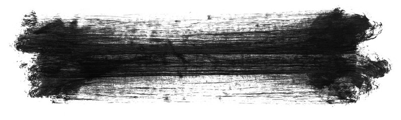 Obraz premium Brush stroke and texture. Smear brush on a white background.