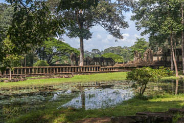 Fototapeta na wymiar Baphuon Temple bridge, Siem Reap, Cambodia