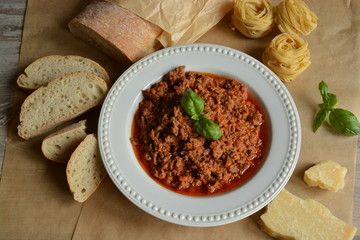 Italian food background
