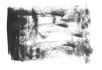 Fototapeta premium Brush stroke and texture. Smear brush on a white background.
