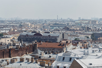 Obraz premium St. Petersburg. View from the colonnade of St. Isaac's Cathedral. Russia.